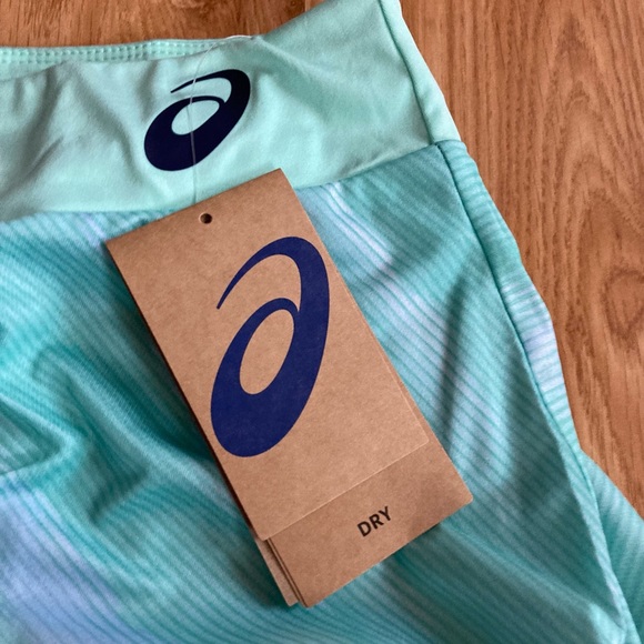 NWT ASICS Match Graphic Tennis Skort Fresh Ice Mint Green sz Medium - Picture 8 of 13